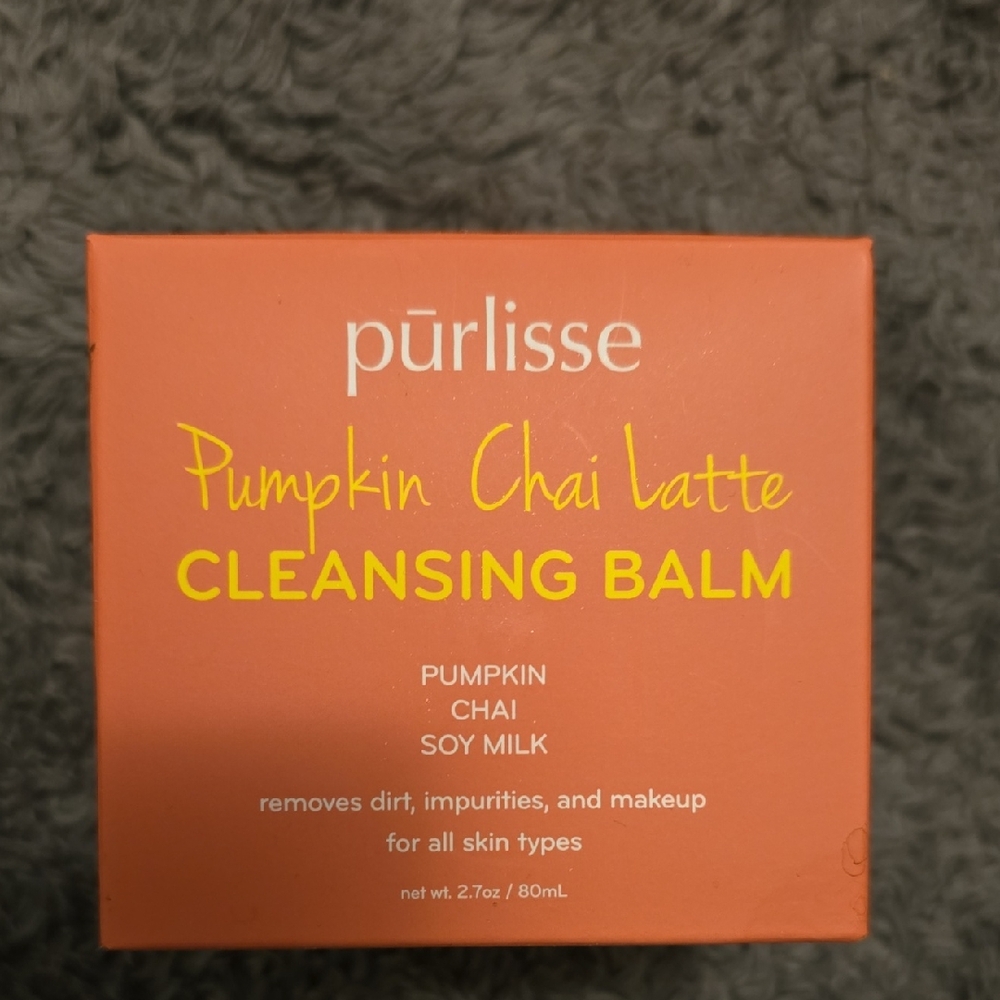 Purlisse Pumpkin Chai Latte Cleansing Balm - Warm Orange